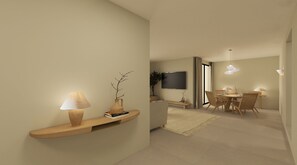 Grand Suite, Balcony, Sea View | Living area | Flat-screen TV - BESAI IBIZA BOUTIQUE HOTEL (Sant Josep de sa Talaia)