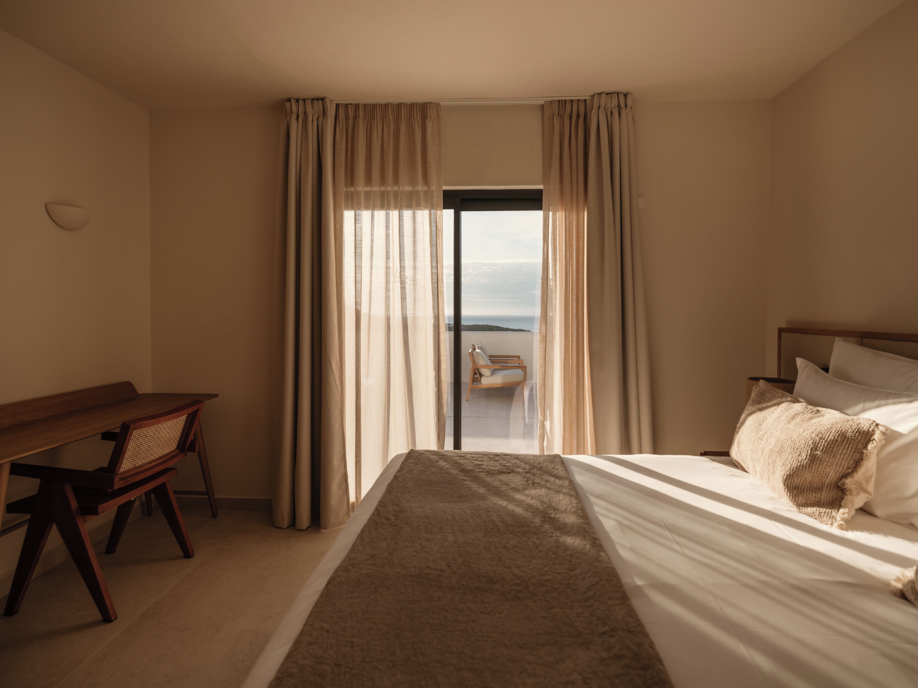 Grand Suite, Balcony, Sea View | Premium bedding, down duvets, minibar, in-room safe