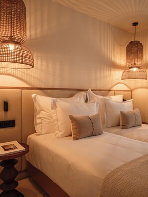Deluxe Suite, Balcony, Sea View | Premium bedding, down duvets, minibar, in-room safe - BESAI IBIZA BOUTIQUE HOTEL (Sant Josep de sa Talaia)