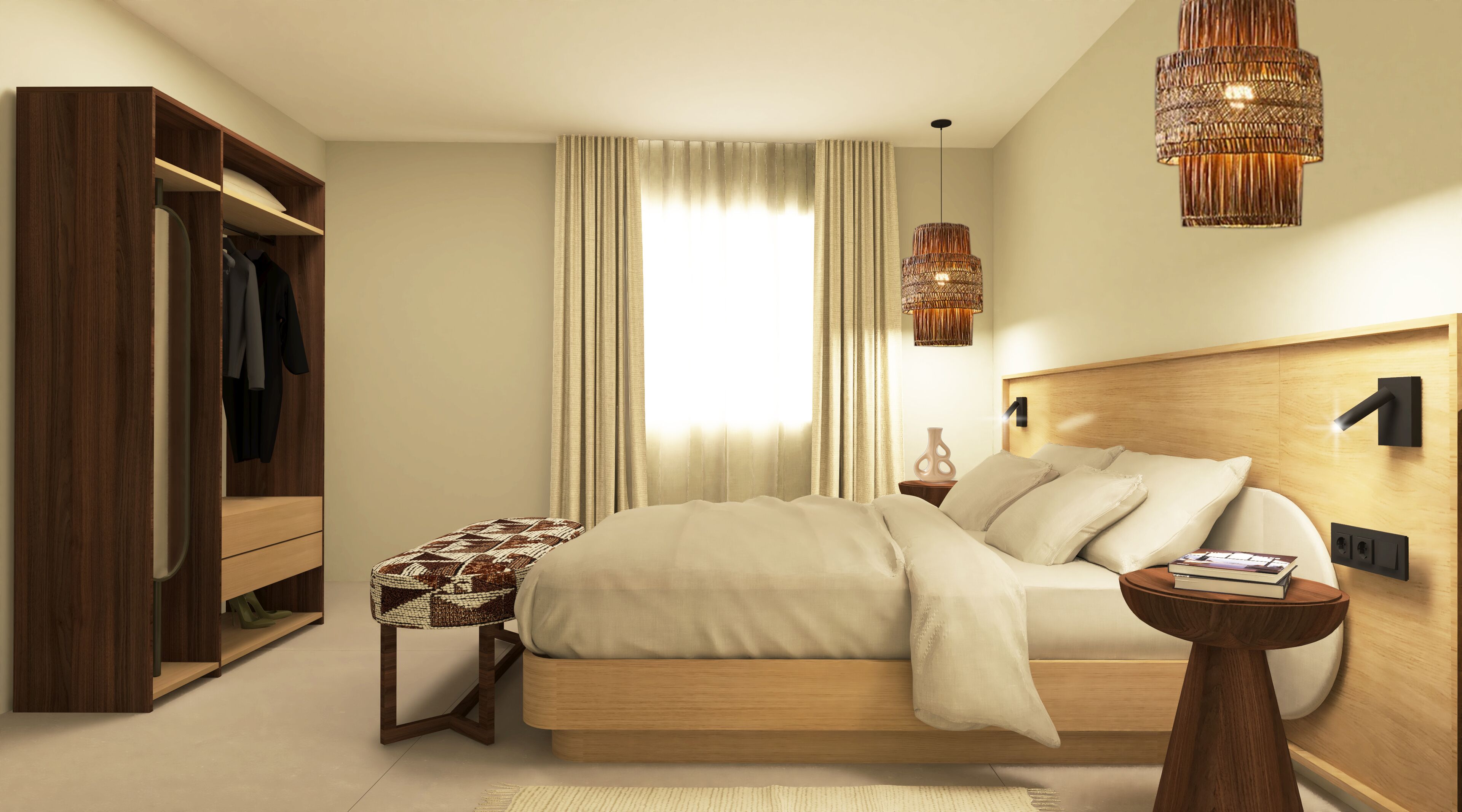 Minibar, pengeskab på værelset, individuelt design