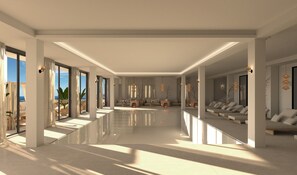 Indoor pool, outdoor pool, pool loungers - BESAI IBIZA BOUTIQUE HOTEL (Sant Josep de sa Talaia)