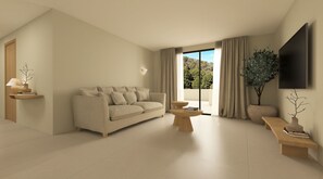 Panorama-suite | Opholdsområde | Fladskærms-tv