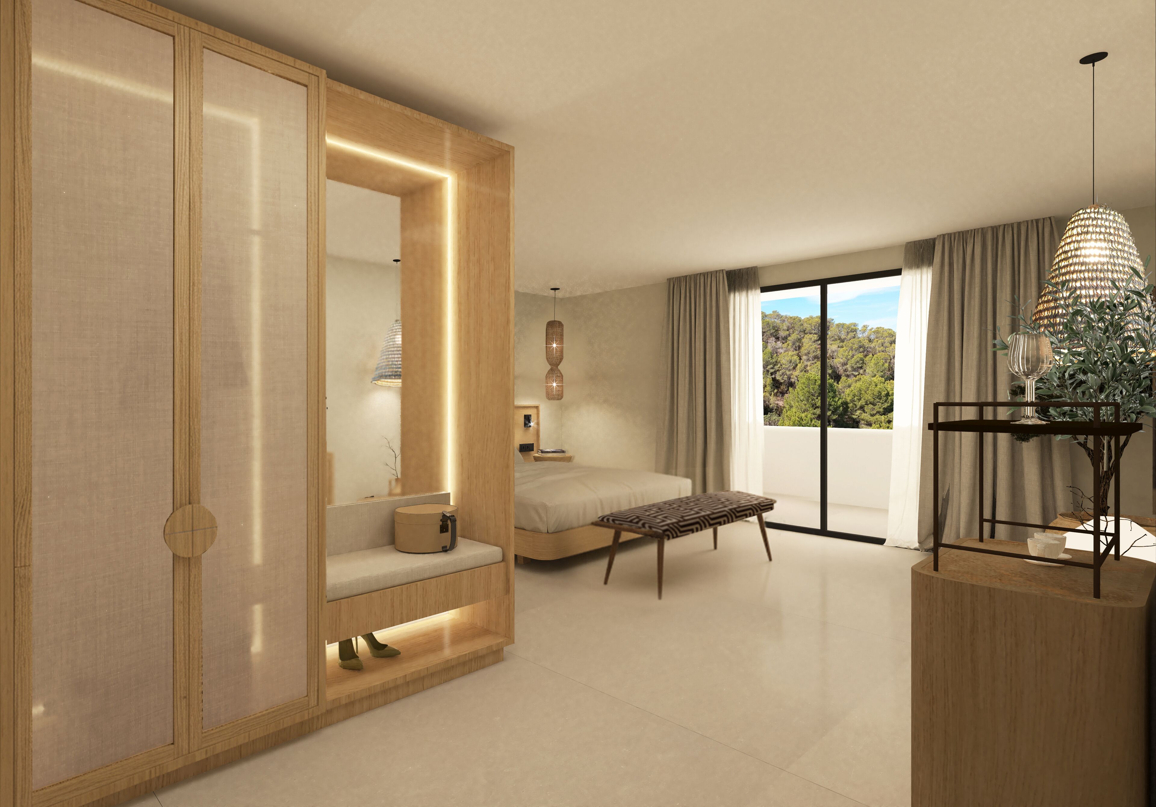 Superior Double Room, Balcony, Sea View | Minibar, in-room safe, individually decorated, individually furnished