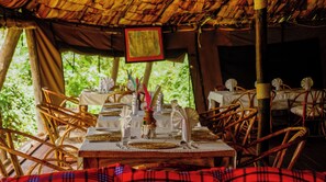 Breakfast, lunch, dinner served; international cuisine  - Crater Forest Tented Camp (Ngorongoro)