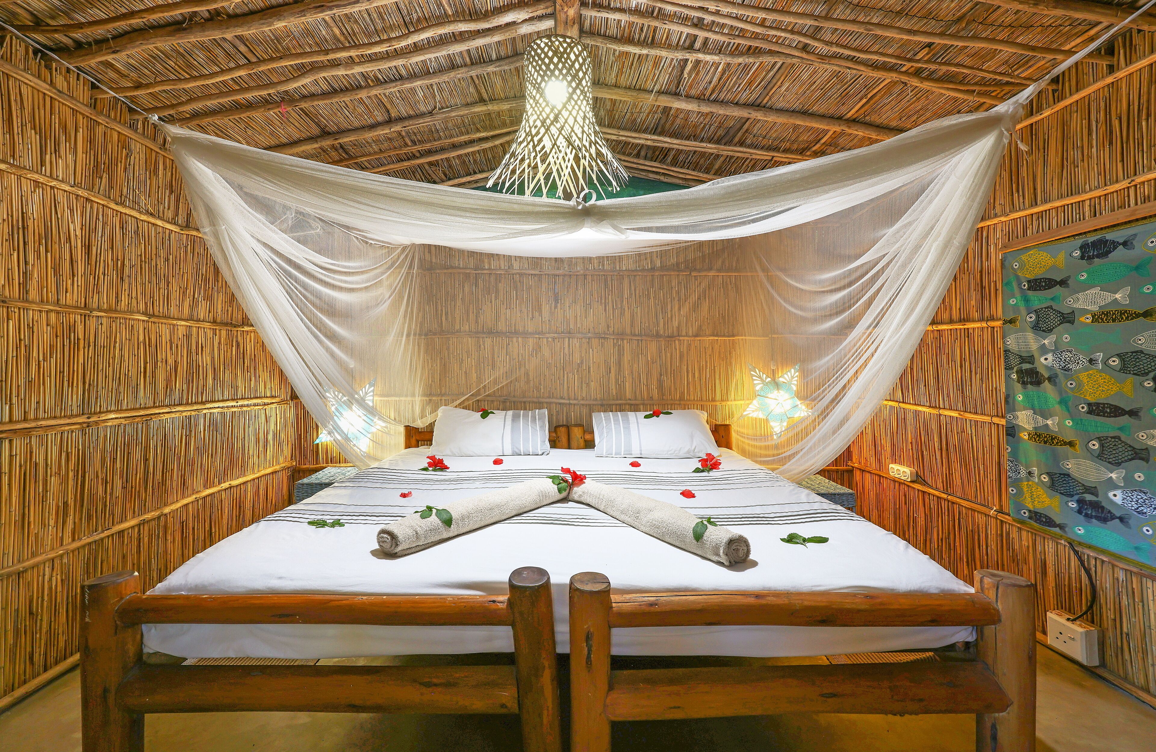 Cabana standard (Reed 2 sleeper) | 1 quarto, Wi-Fi, roupa de cama