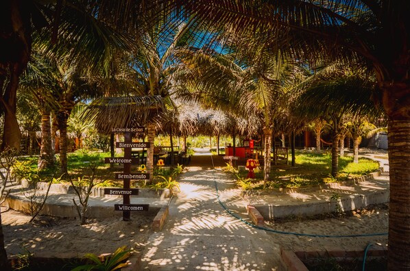 Entrée de l’hébergement