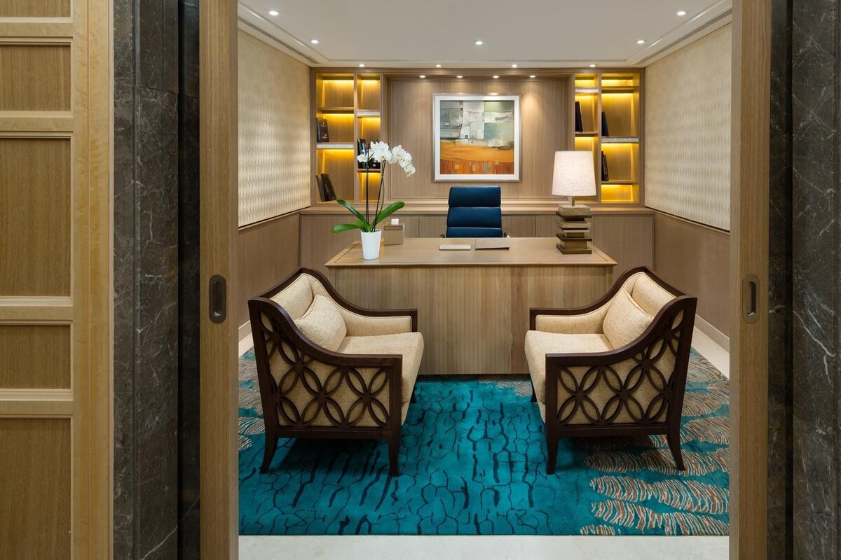 Suite presidencial (Summerland) | Zona de estar | Una televisión, películas de pago, suelo radiante