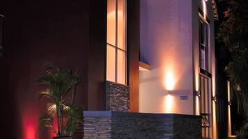 Front of property – evening/night