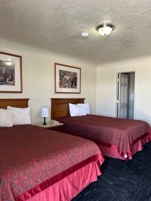 Room, 2 Double Beds, Non Smoking | Iron/ironing board, rollaway beds, free WiFi, bed sheets