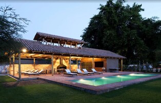 Seasonal outdoor pool, pool umbrellas, sun loungers