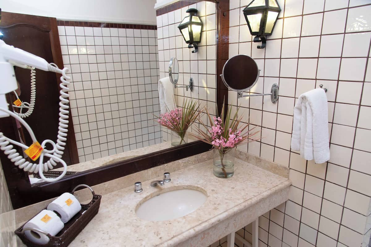 soap, shampoo, toilet paper