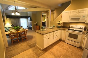 Condo, 2 Bedrooms | Private kitchen | Fridge, microwave, oven, stovetop - Tanglwood Resort (Hawley)