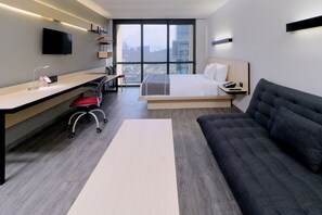 Superior Room, 1 Queen Bed with Sofa bed | In-room safe, desk, blackout drapes, iron/ironing board - City Express Plus by Marriott Monterrey Galerias (Monterrey)