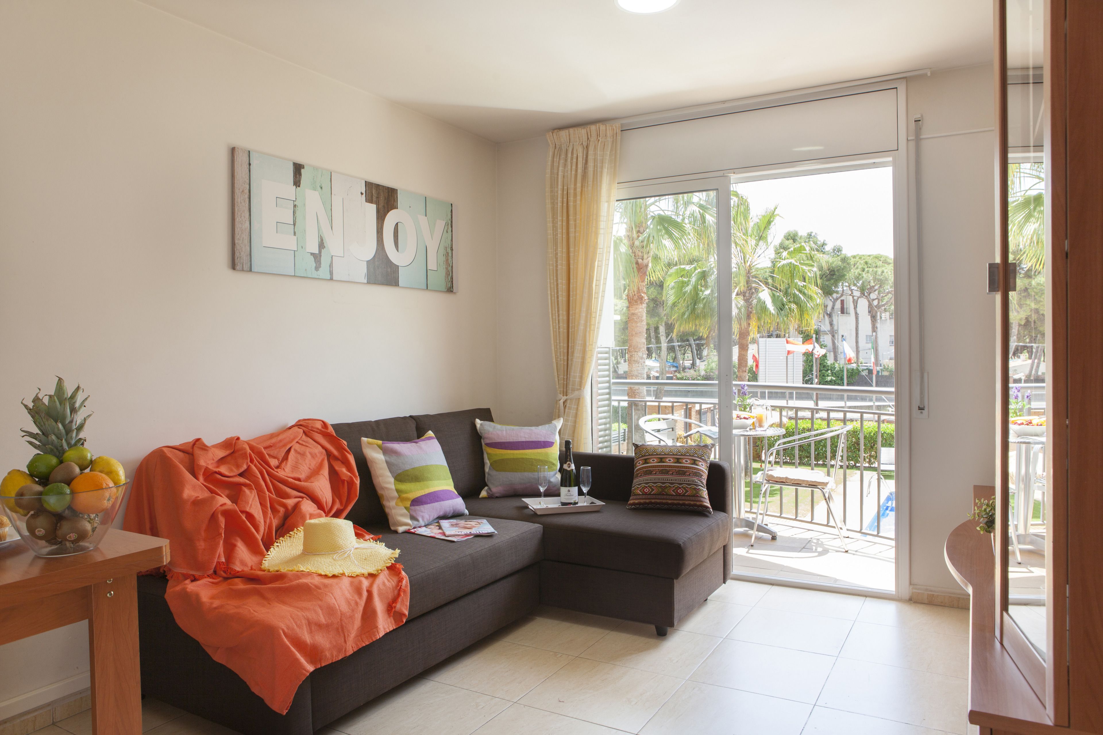 Appartement, 1 slaapkamer | Woonkamer | Flatscreentelevisie