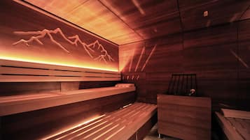 Sauna, steam room, 1 treatment room, massages