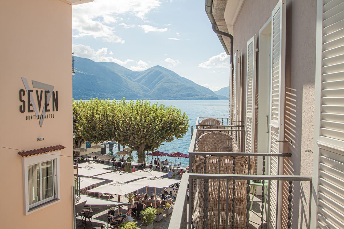 Doppelzimmer, Balkon, eingeschränkter Seeblick | Ausblick vom Zimmer