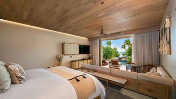 Ropa de cama de alta calidad, minibar, caja fuerte y cortinas opacas
