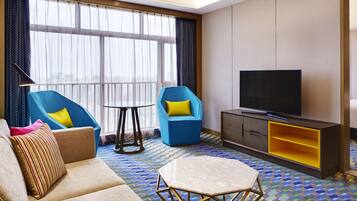 42-inch LCD TV with satellite channels, TV