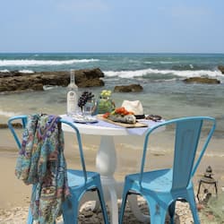 Beach nearby, beach umbrellas