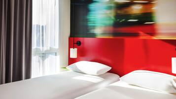 Standard Room, 2 Twin Beds | Pillowtop beds, desk, soundproofing, free WiFi