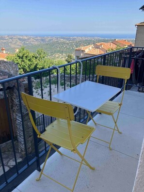 Superior appartement, en-suite badkamer, uitzicht op zee (Balcon/Balcony) | Uitzicht vanaf balkon