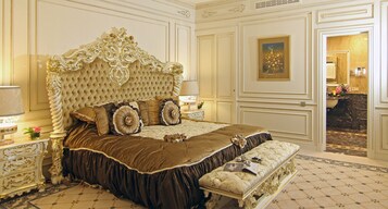 Suíte presidencial | 1 quarto, roupas de cama de algodão egípcio, roupas de cama premium
