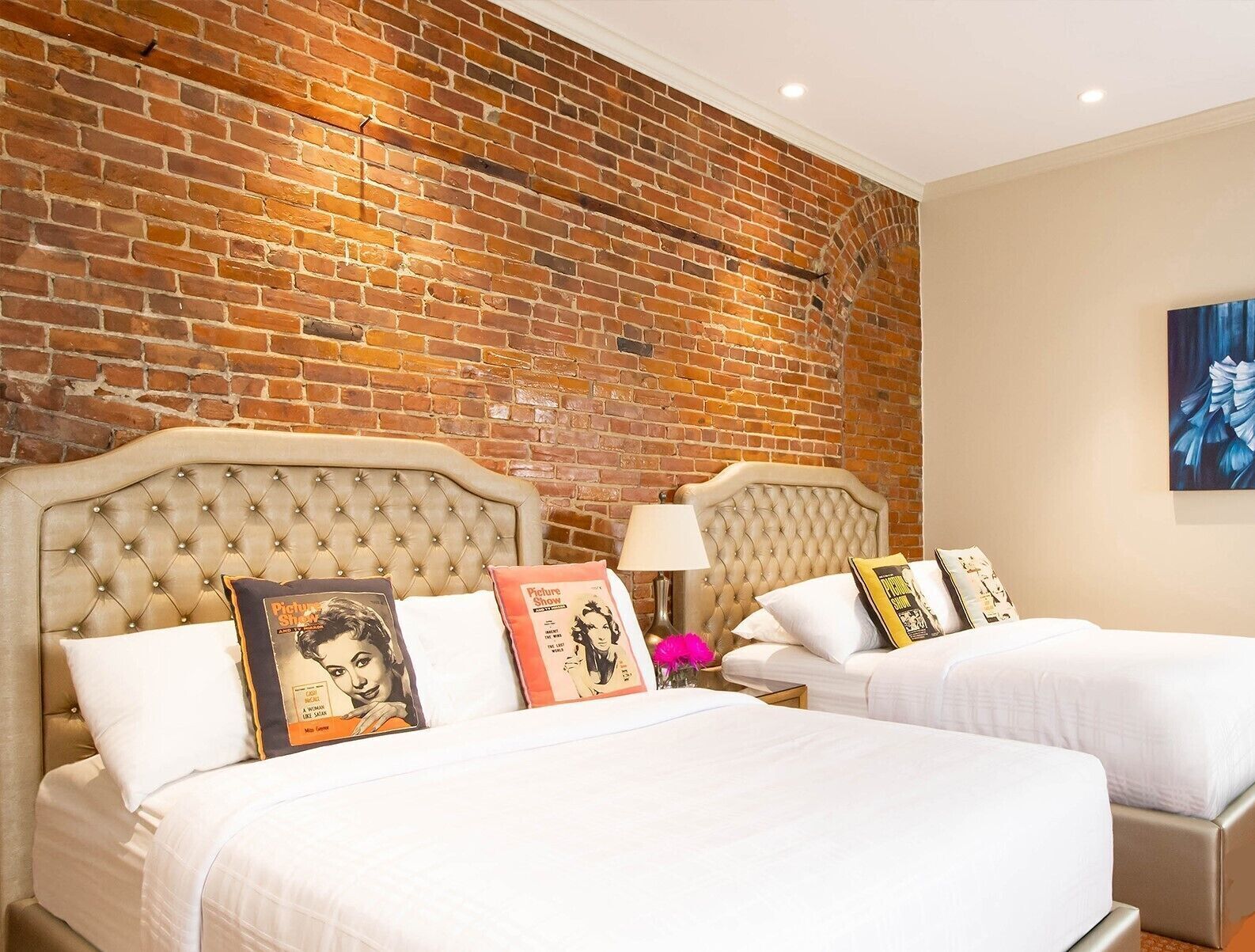 Premium bedding, individually decorated, individually furnished, desk