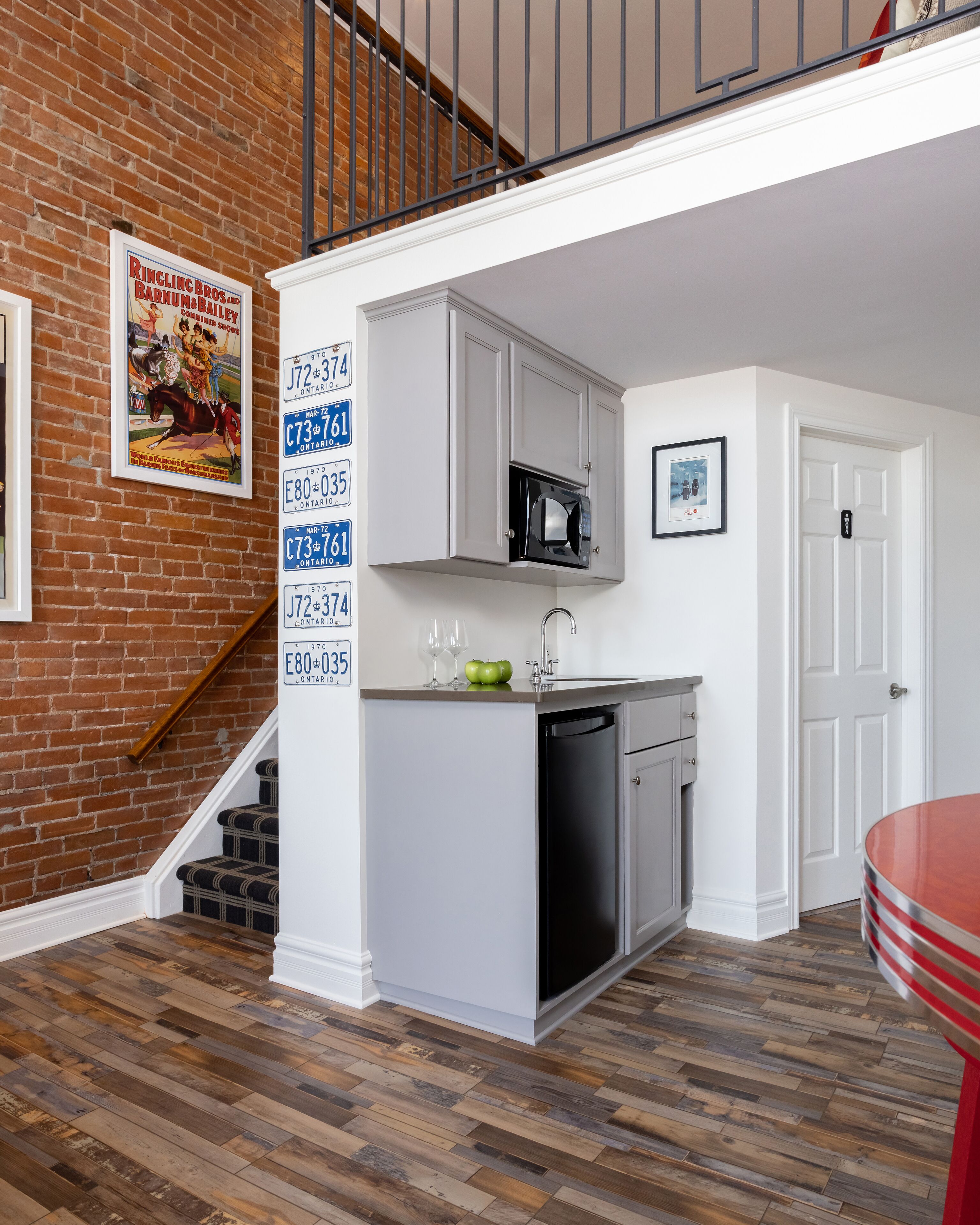 superior loft | private kitchen | mini-fridge, microwave, coffee/tea maker, paper towels