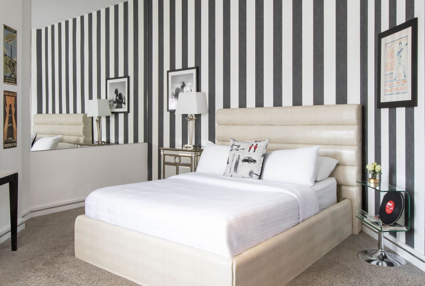 Premium bedding, individually decorated, individually furnished, desk