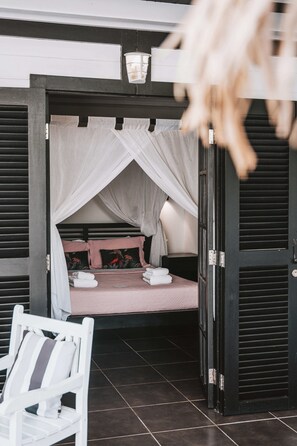 1 slaapkamer, luxe beddengoed, een kluis op de kamer