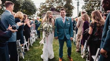 Utendørs bryllupsområde