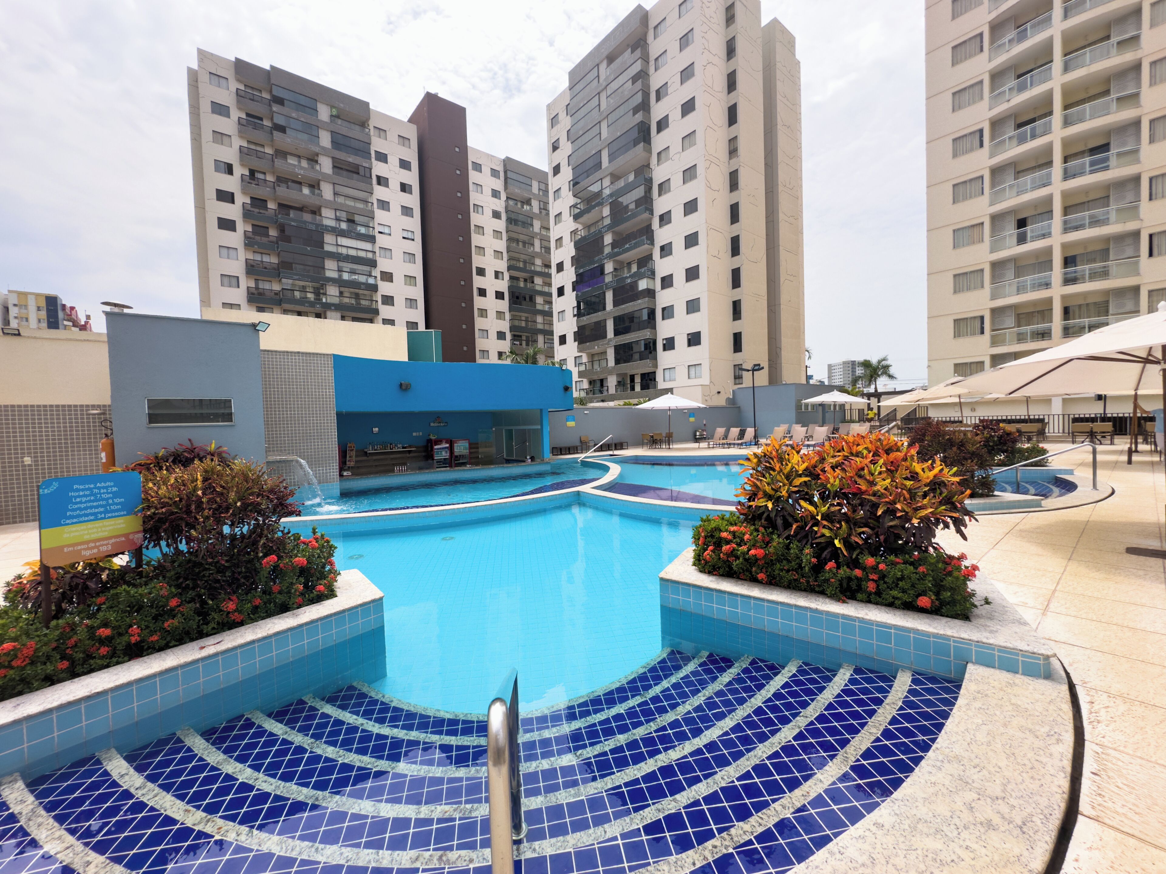 indoor pool, 5 outdoor pools, open 6:00 am to midnight, pool umbrellas