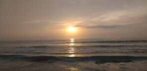 En la playa