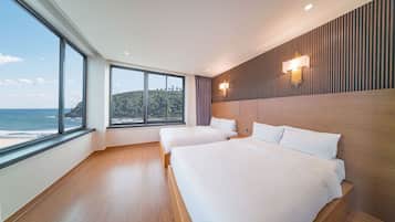 1 개의 침실, 고급 침구, 책상, 방음 설비