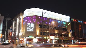 Front of property – evening/night