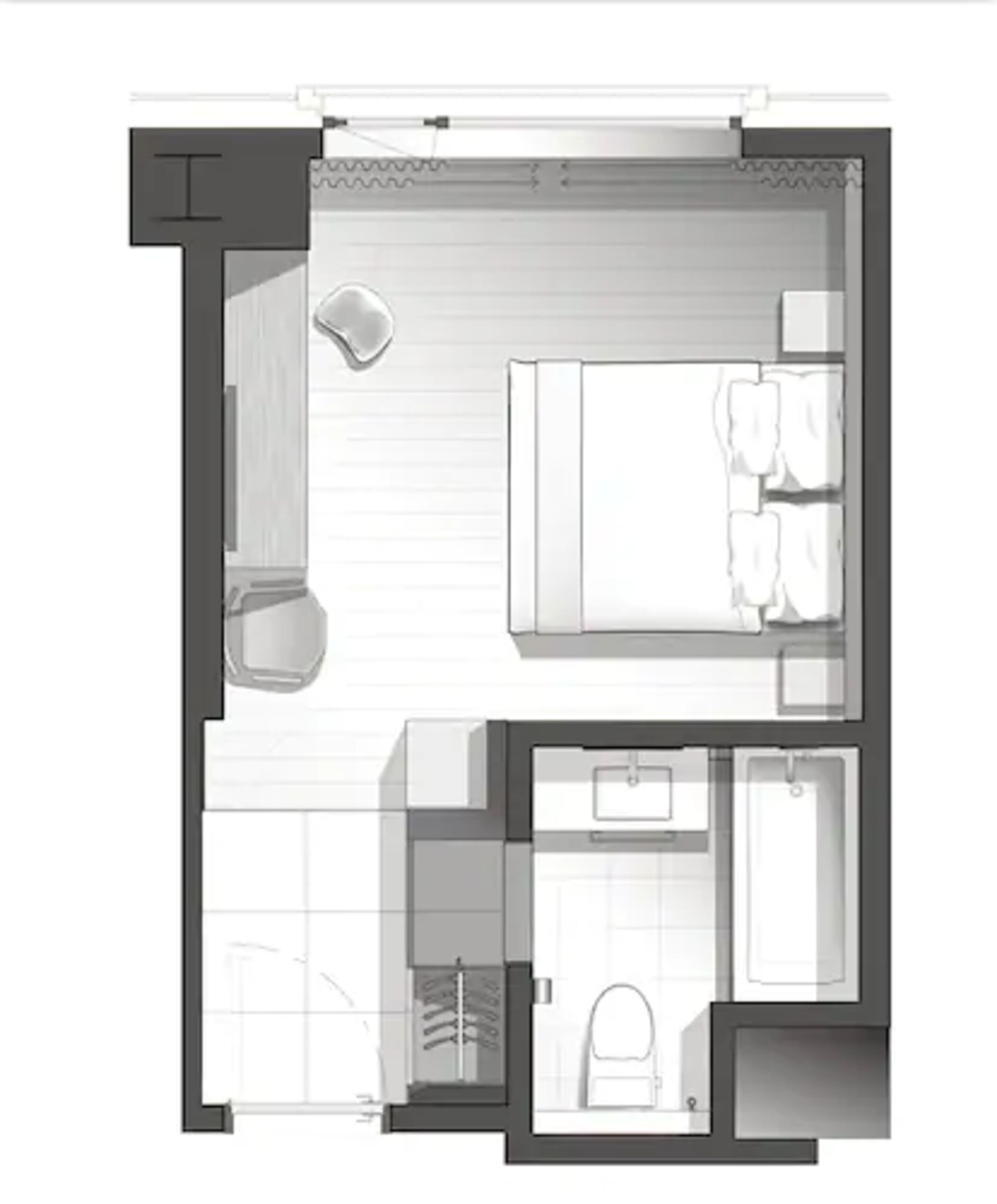 premium bedding, down duvets, in-room safe, desk