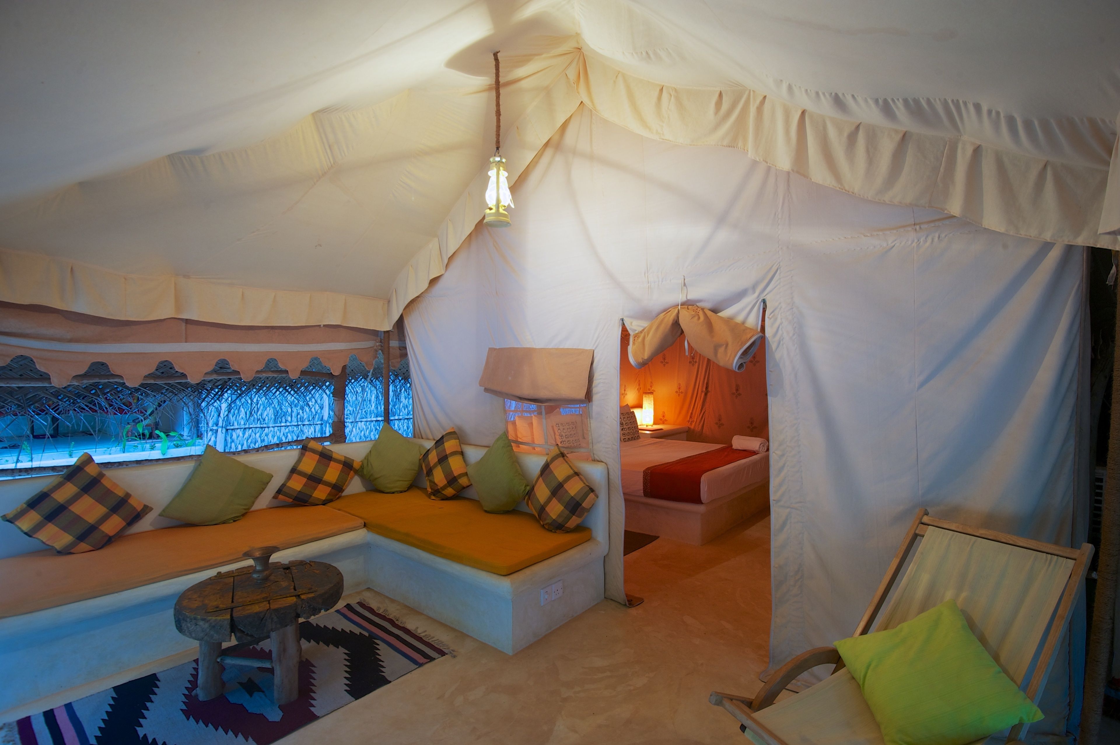 標準帳篷 | 房內夾萬、免費嬰兒床、免費 Wi-Fi、床單