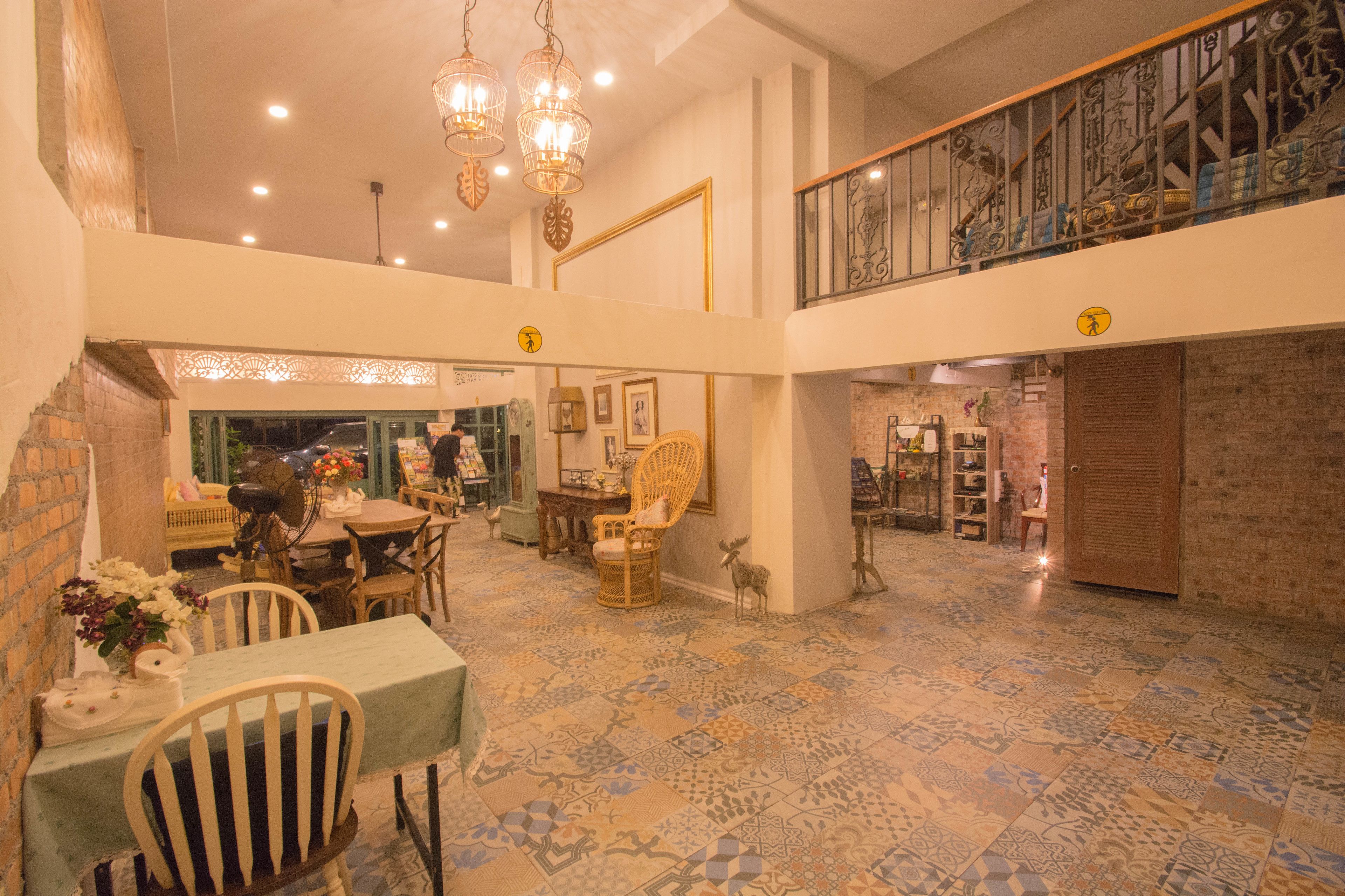 Sittområde i lobbyn