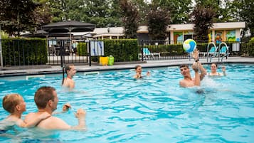 Indoor pool, seasonal outdoor pool