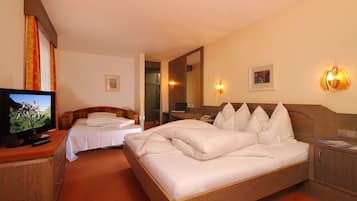 In-room safe, blackout curtains, free cots/infant beds, free WiFi