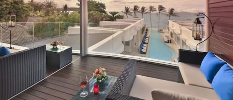 2 bedrooms, premium bedding, pillowtop beds, free minibar