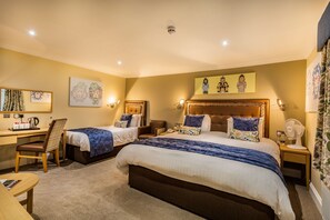 Superior Family Room  | Desk, blackout drapes, iron/ironing board, free WiFi - The Golden Lion Hotel, St Ives, Cambridgeshire (St Ives)