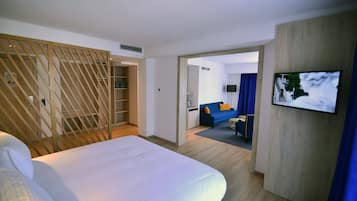 Ropa de cama de alta calidad y minibar