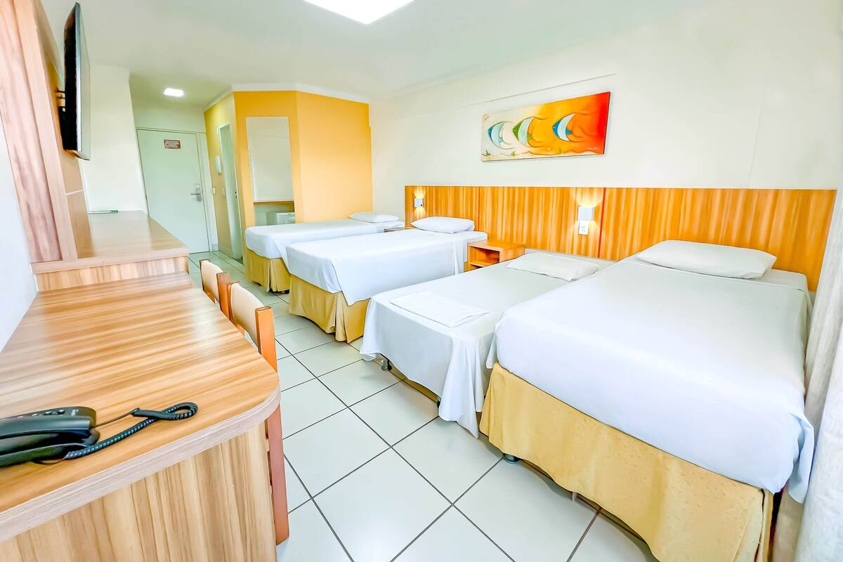 Standard Triple Room | Hypo-allergenic bedding available, minibar, desk, blackout drapes
