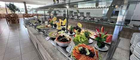 Breakfast, lunch, dinner served; Brazilian cuisine