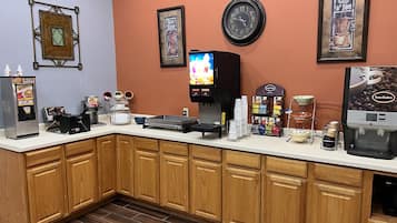 Free daily buffet breakfast
