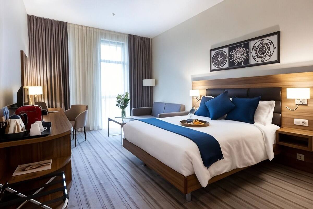 Premium bedding, memory foam beds, minibar, in-room safe