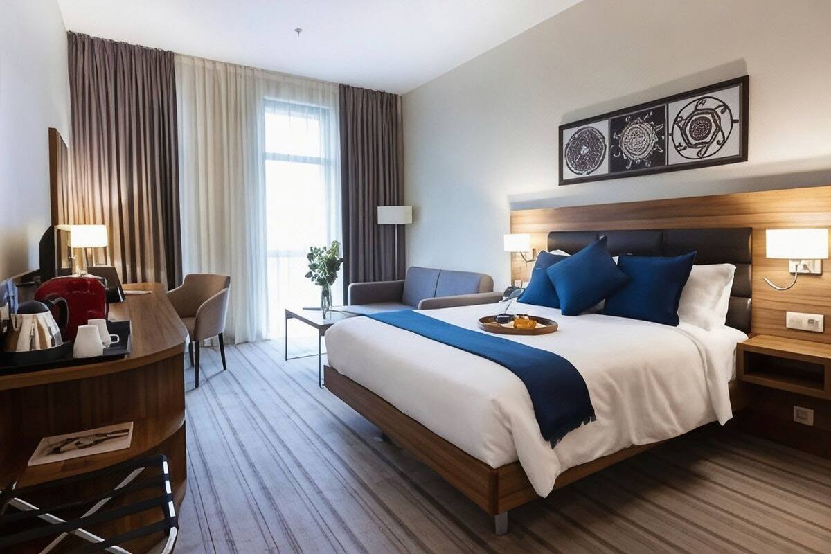Premium bedding, memory foam beds, minibar, in-room safe