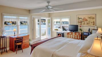Deluxe Room, 1 King Bed, Harbor View | 1 bedroom, premium bedding, individually decorated