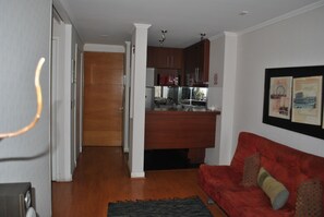 Appartement, 1 chambre | Coin séjour | Télévision à écran plat de 32 pouces avec chaînes par câble, télévision